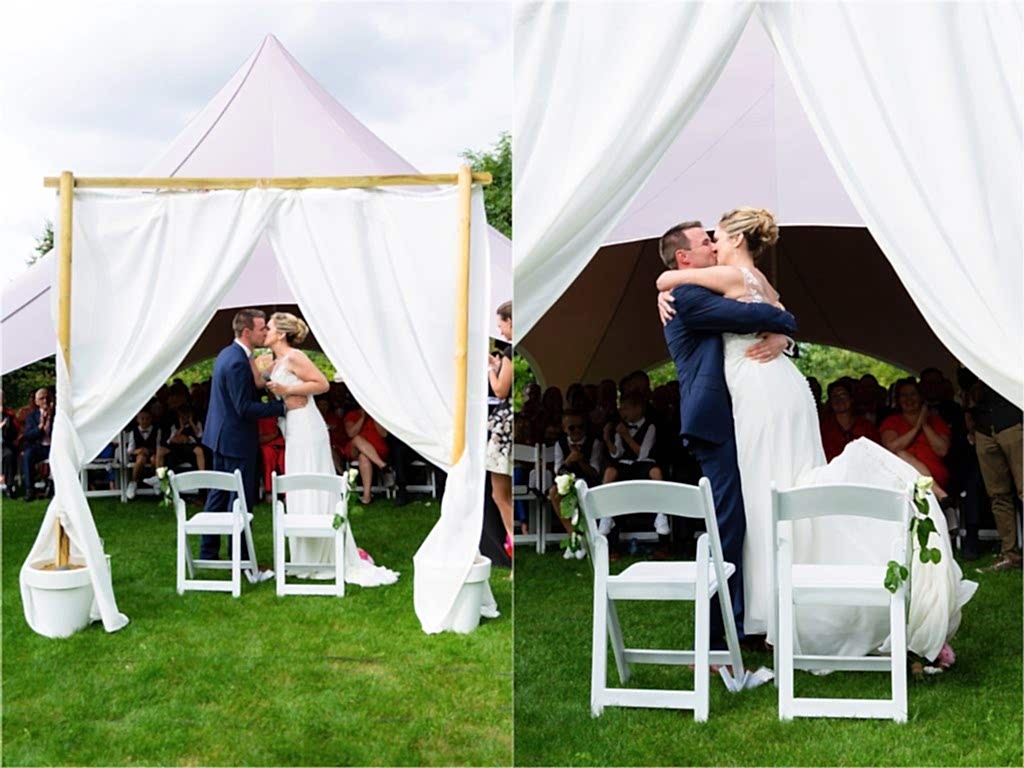 Kissing the bride