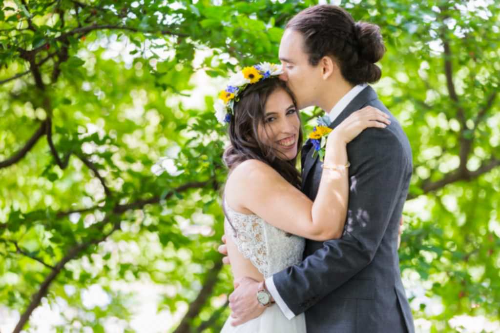 Phipps Conservatory Wedding garden ceremony