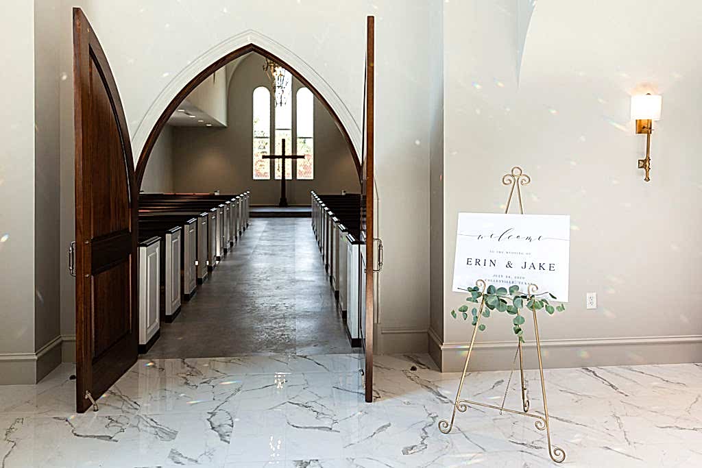 Elegant Montclair Venue Wedding chapel entrance