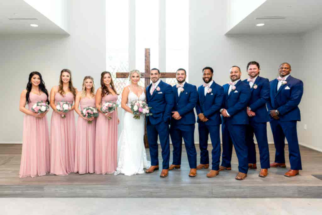 Wedding party at Montclair wedding