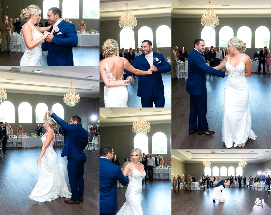 Elegant Montclair Venue Wedding couple's first dance