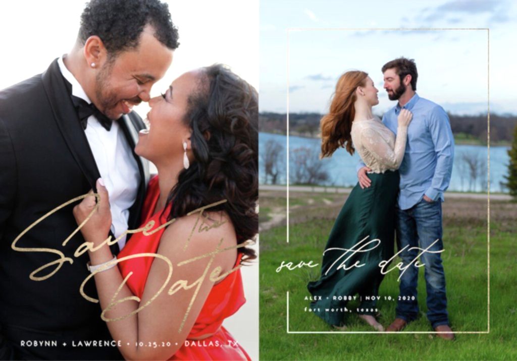Save the date invitation