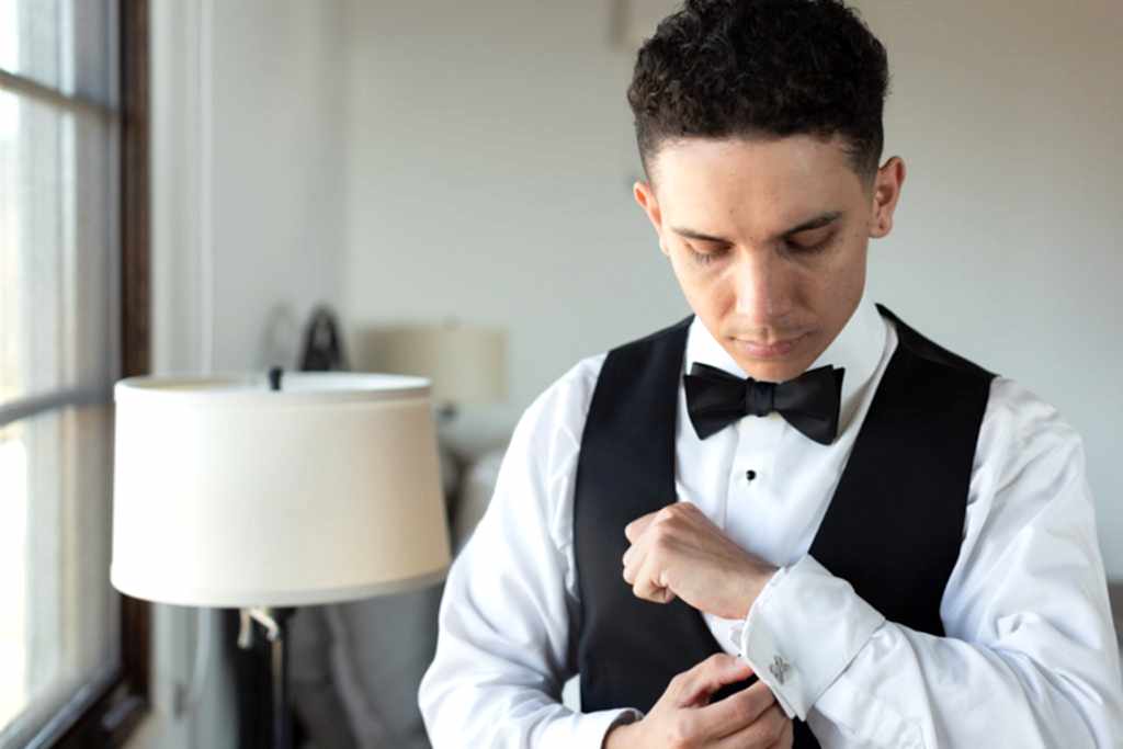 Malibu Estate wedding groom getting ready