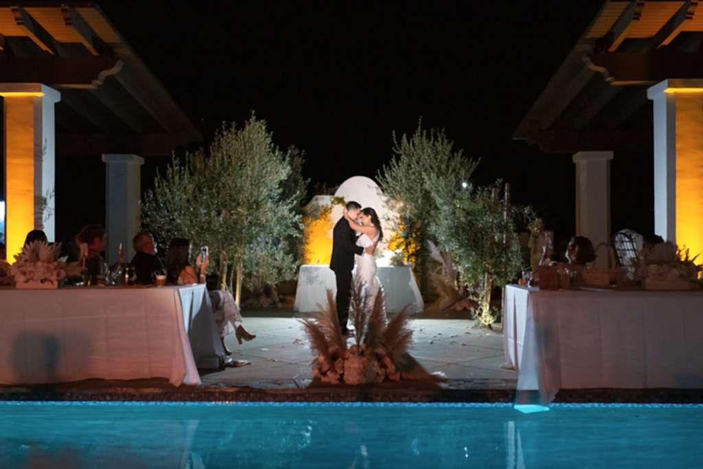 Malibu Estate wedding at night