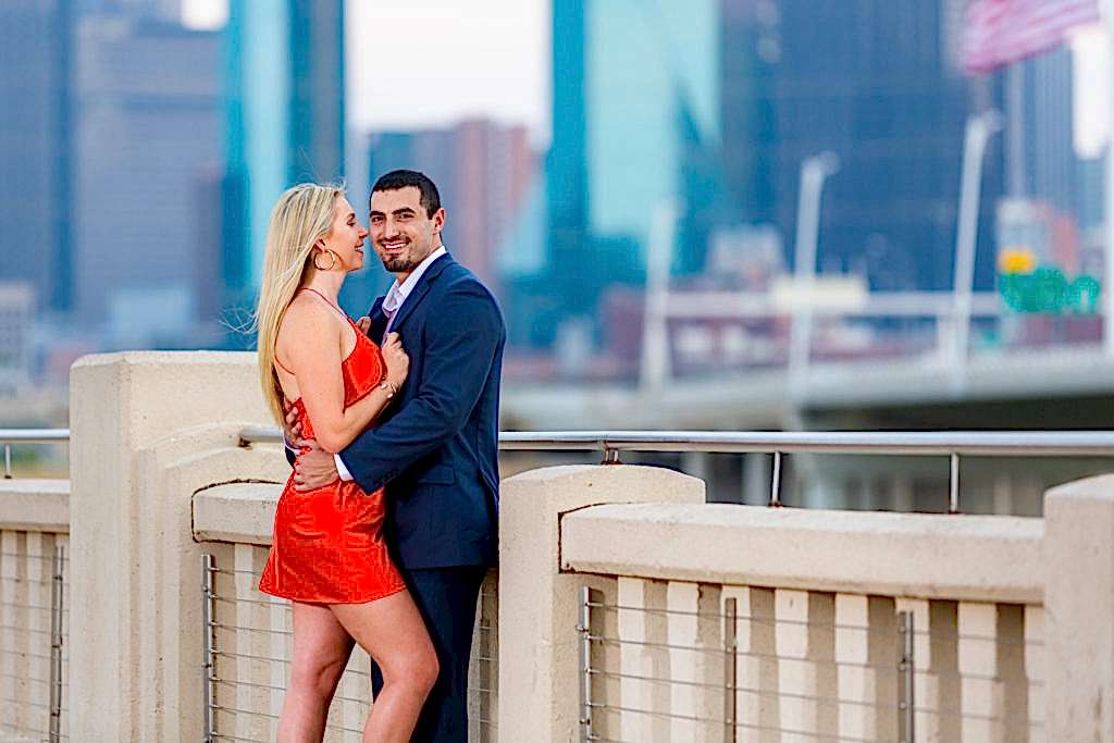 Engagement Session Photos in downtown Dallas