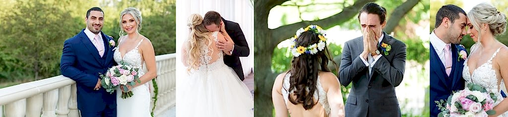 First Look wedding photos