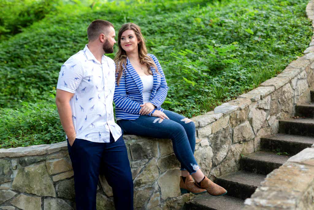 Engagement photosession at Dallas park