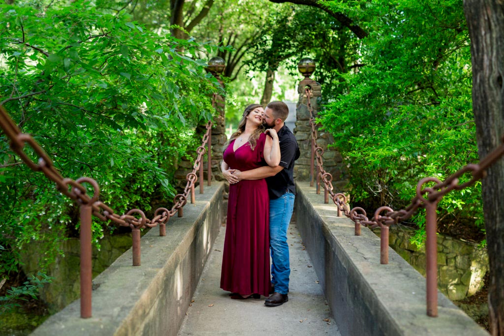 Prather Park Bridge Engagement Photo