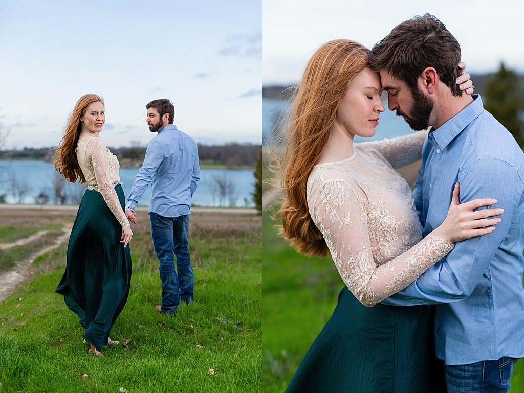Romantic engagement photo session in Dallas