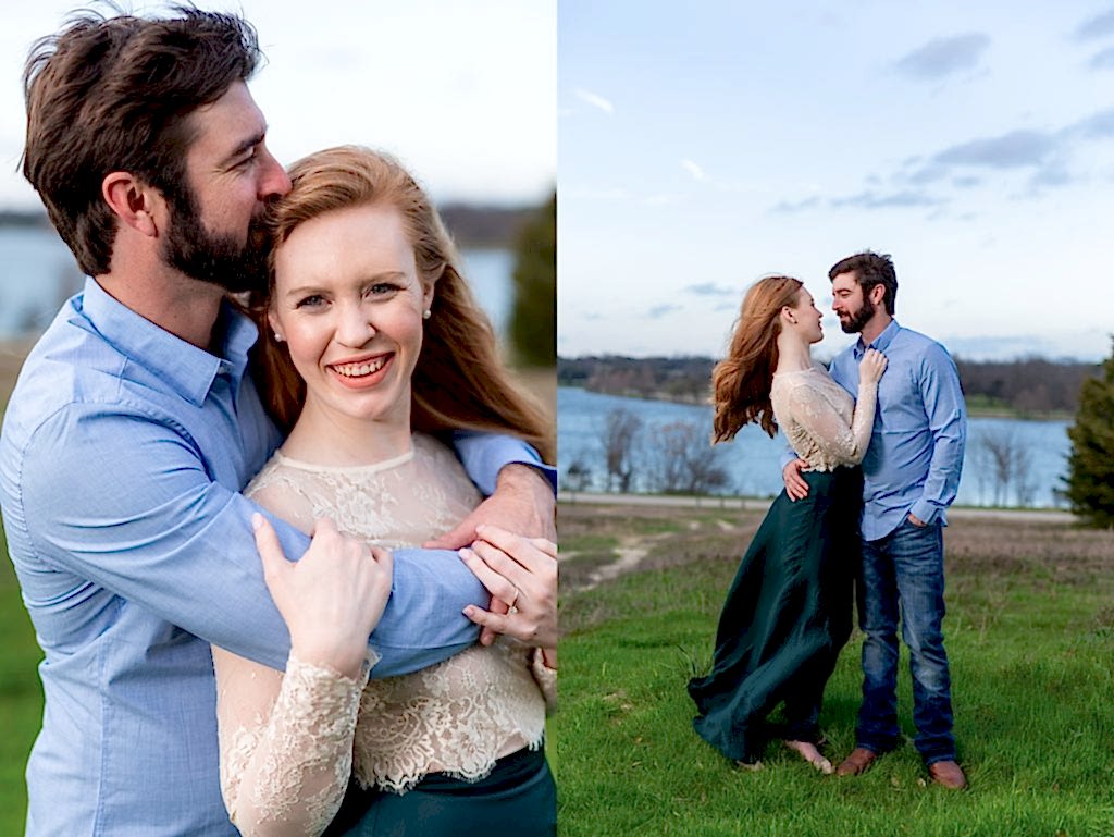 Dallas engagement photos at White Rock Lake
