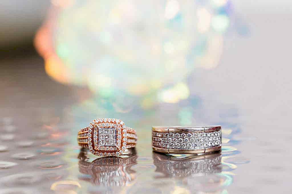Wedding bands closeup