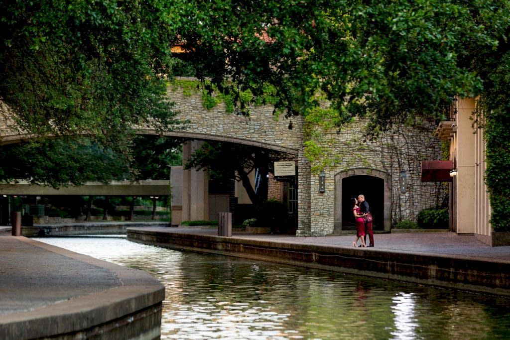 Canal at Mandalay Canal Walk at Las Colinas