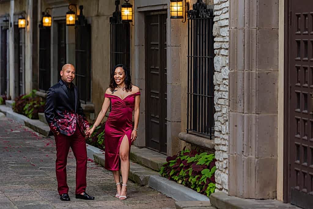 Engagement session at Las Colinas in Irving