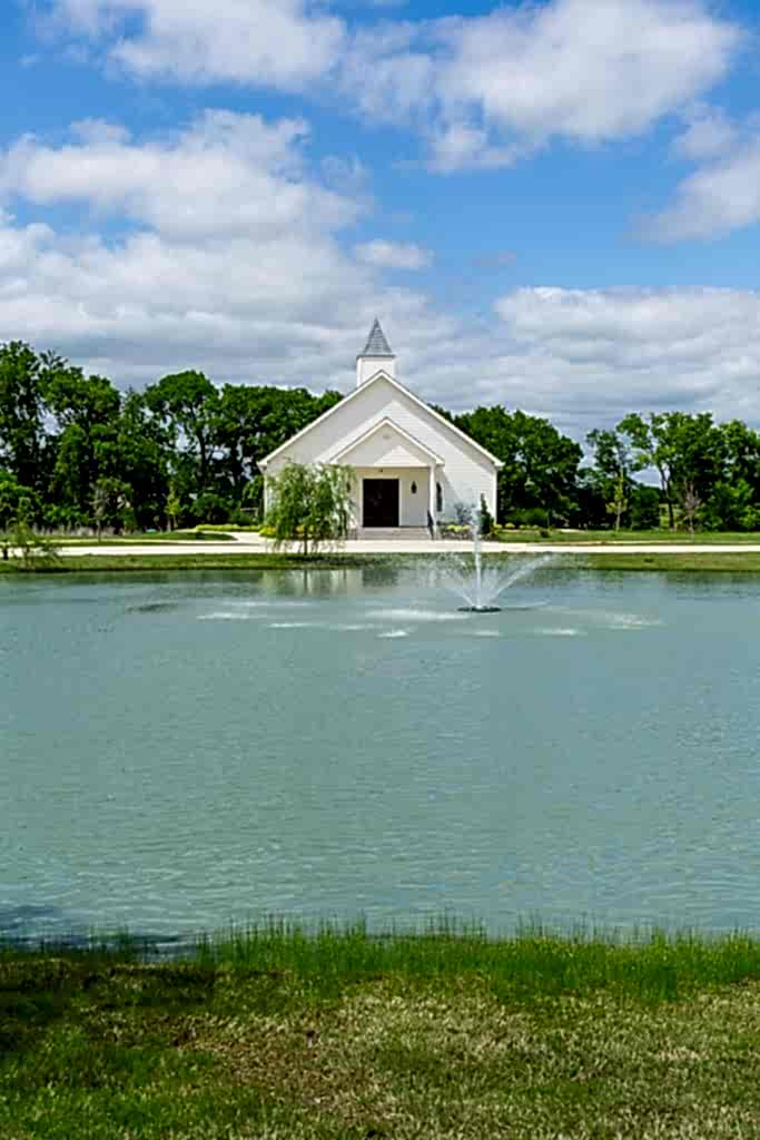 Chapel with pond