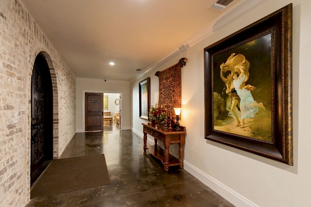 Hallway at Granbury wedding venue