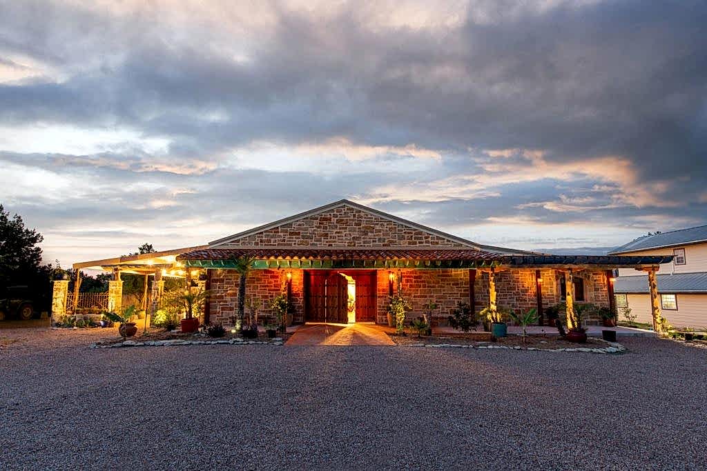 Oasis Tranquilo wedding venue at night
