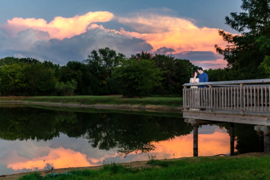 Colleyville Nature Center Engagement Photos